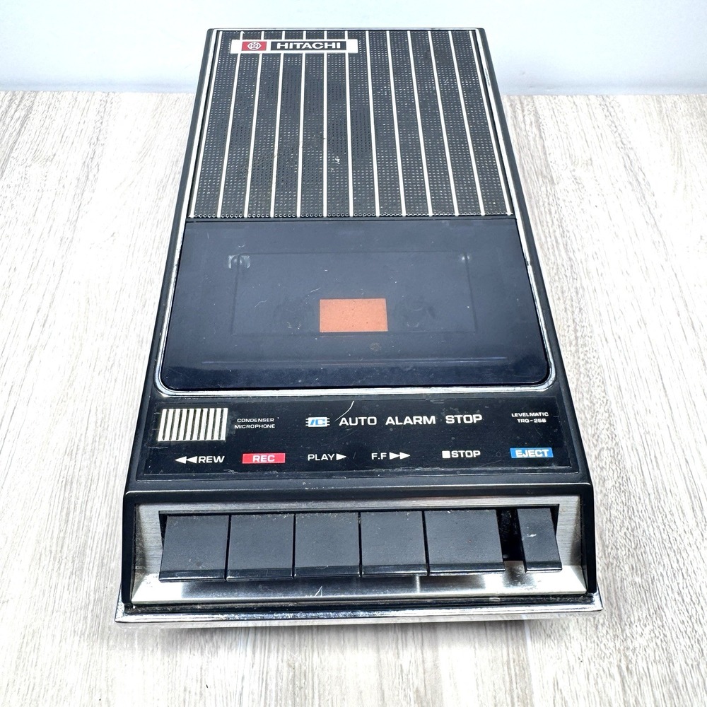 Vintage Hitachi TRQ-258 Portable Cassette Tape Recorder - Japan‎ - For Parts